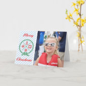 メリークリスマスフォトフレーム カード (黄色い花)