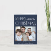 メリークリスマスフォトブルー シーズンカード (正面)