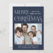メリークリスマスフォトブルー シーズンカード (正面)
