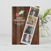 メリークリスマスフォトブースホリーとウッド シーズンカード (スタンド正面)