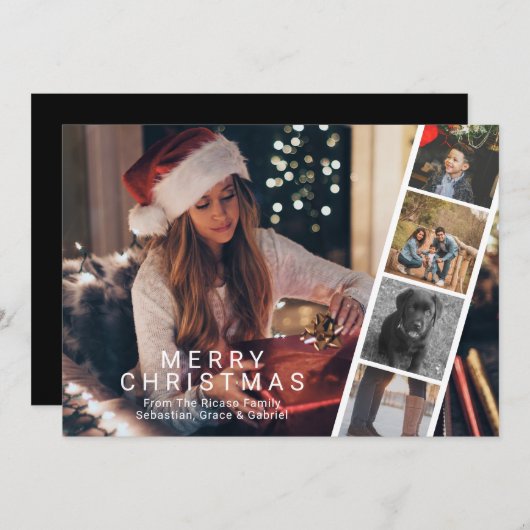 メリークリスマスフォトブーモダンス シーズンカード (正面/裏面)