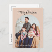 メリークリスマスフォトホリデーカードの追加 シーズンポストカード (正面/裏面)