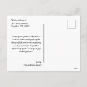 メリークリスマスフォトホリデーカードの追加 シーズンポストカード (裏面)