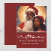 メリークリスマスフォトホリデーカードパーソナライズ シーズンカード (正面/裏面)