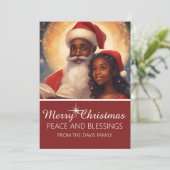 メリークリスマスフォトホリデーカードパーソナライズ シーズンカード (スタンド正面)