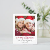 メリークリスマスフォトホリデーカード (スタンド正面)