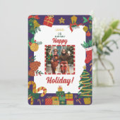 メリークリスマスフォトホリデーカード シーズンカード (スタンド正面)