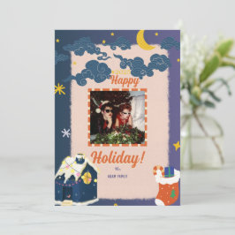 メリークリスマスフォトホリデーカード シーズンカード