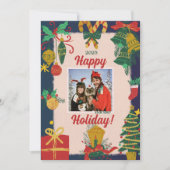 メリークリスマスフォトホリデーカード シーズンカード (正面)