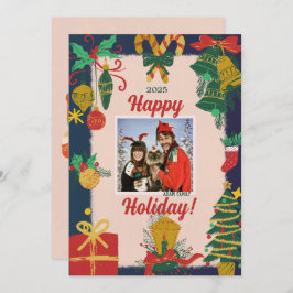 メリークリスマスフォトホリデーカード シーズンカード