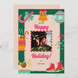 メリークリスマスフォトホリデーカード シーズンカード