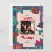 メリークリスマスフォトホリデーカード シーズンカード (正面)