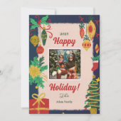 メリークリスマスフォトホリデーカード シーズンカード (正面)