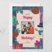 メリークリスマスフォトホリデーカード シーズンカード (正面)