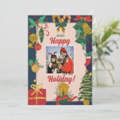 メリークリスマスフォトホリデーカード シーズンカード (スタンド正面)