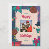 メリークリスマスフォトホリデーカード シーズンカード (正面)