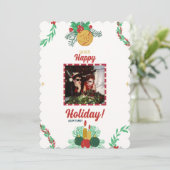 メリークリスマスフォトホリデーカード シーズンカード (スタンド正面)