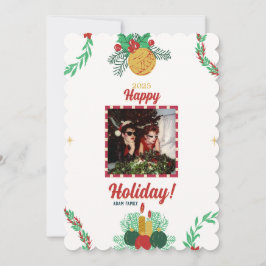 メリークリスマスフォトホリデーカード シーズンカード