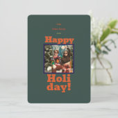 メリークリスマスフォトホリデーカード！ 招待状 (スタンド正面)