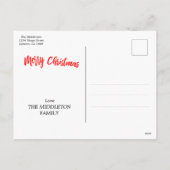 メリークリスマスフォトホリデーグリーティングポストカード シーズンポストカード (裏面)