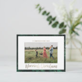 メリークリスマスフォトホリデーポストカード ポストカード (スタンド正面)