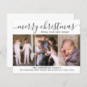 メリークリスマスフォトホリデー引越しのお知らせ (正面/裏面)