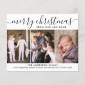 メリークリスマスフォトホリデー引越しのお知らせ (正面)