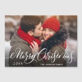 メリークリスマスフォトホリデー磁気カード (正面)