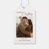 メリークリスマスフォトホリデー ギフトタグ (正面)