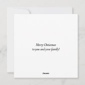 メリークリスマスフォトホワイトモダン《写真》ぼけ味の追加 シーズンカード (裏面)