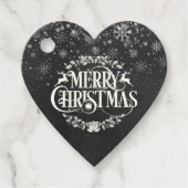 メリークリスマスフォトボホシャルボードスノーフレーク フェイバータグ (正面)