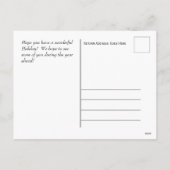 メリークリスマスフォトポストカード – HAMbWG シーズンポストカード (裏面)