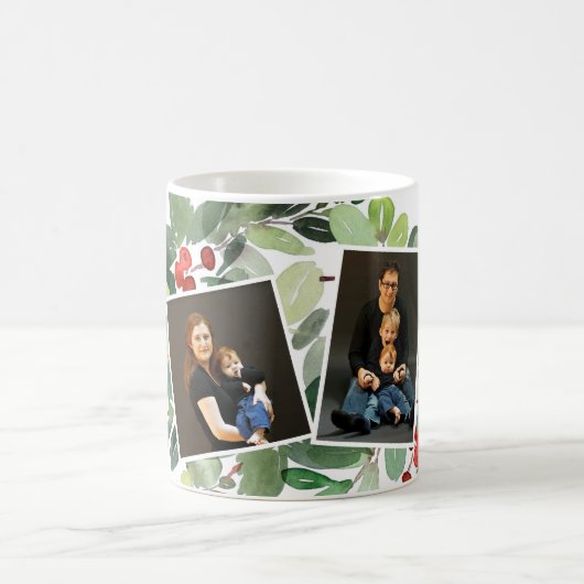 メリークリスマスフォトマグカップ コーヒーマグカップ (中央)