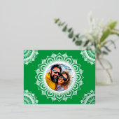 メリークリスマスフォトマンダラ 箔シーズンポストカード (立ち正面)