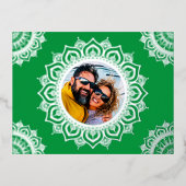 メリークリスマスフォトマンダラ 箔シーズンポストカード (正面)