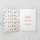 メリークリスマスフォトユーカリプタスベリー シーズンカード (内部)