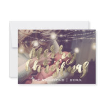 メリークリスマスフォトライツマーブルカスタム金ゴールド