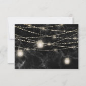 メリークリスマスフォトライツマーブルカスタム金ゴールド 招待状 (裏面)