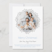 メリークリスマスフォトリースフラットホリデーカード シーズンカード (正面)