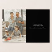 メリークリスマスフォトリース 箔カード (内部)