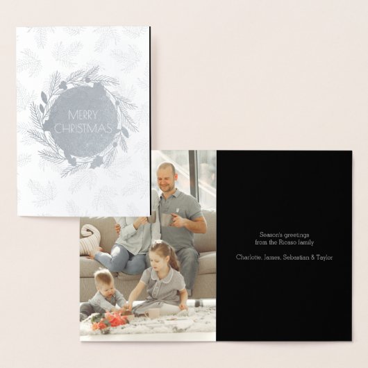メリークリスマスフォトリース 箔カード (ディスプレー)