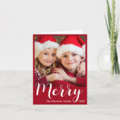 メリークリスマスフォトレッド シーズンカード (正面)
