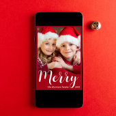 メリークリスマスフォトレッド シーズンカード