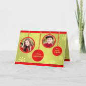 メリークリスマスフォト折り畳みカード シーズンカード (正面)