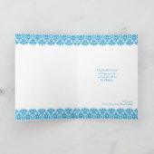 メリークリスマスフォト折り畳みグリーティングカード シーズンカード (内部)