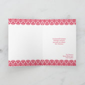 メリークリスマスフォト折り畳みグリーティングカード シーズンカード (内部)