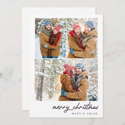 メリークリスマスフォト数々のカード シーズンカード (正面/裏面)