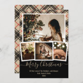 メリークリスマスフォト数々のクリスマスカード (正面/裏面)