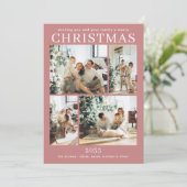 メリークリスマスフォト数々のホリデーカード シーズンカード (スタンド正面)