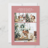 メリークリスマスフォト数々のホリデーカード シーズンカード (裏面)